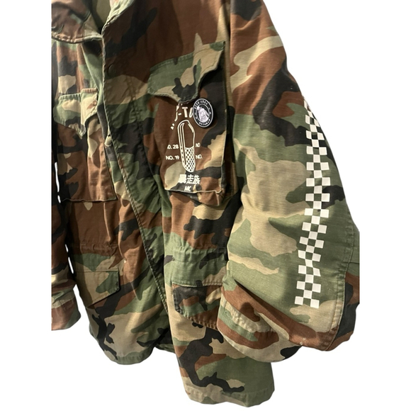 Vintage 1965 U.S Army M-65 Field Jacket "Neo-Tokyo" Camo Hooded Sz Small Vietnam - Picture 4 of 9